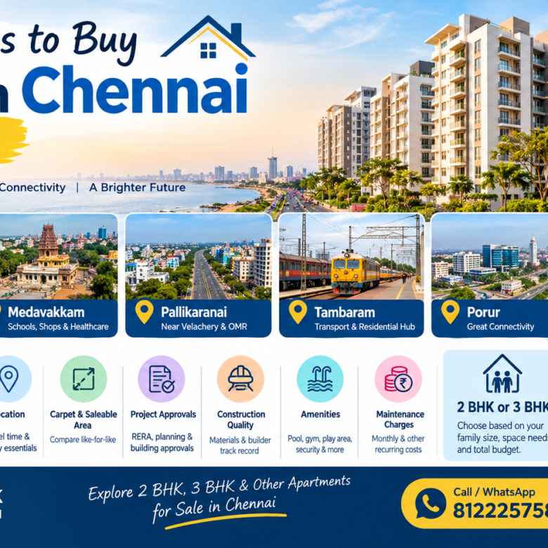 Best Areas to Buy Flats in Chennai in 2026
